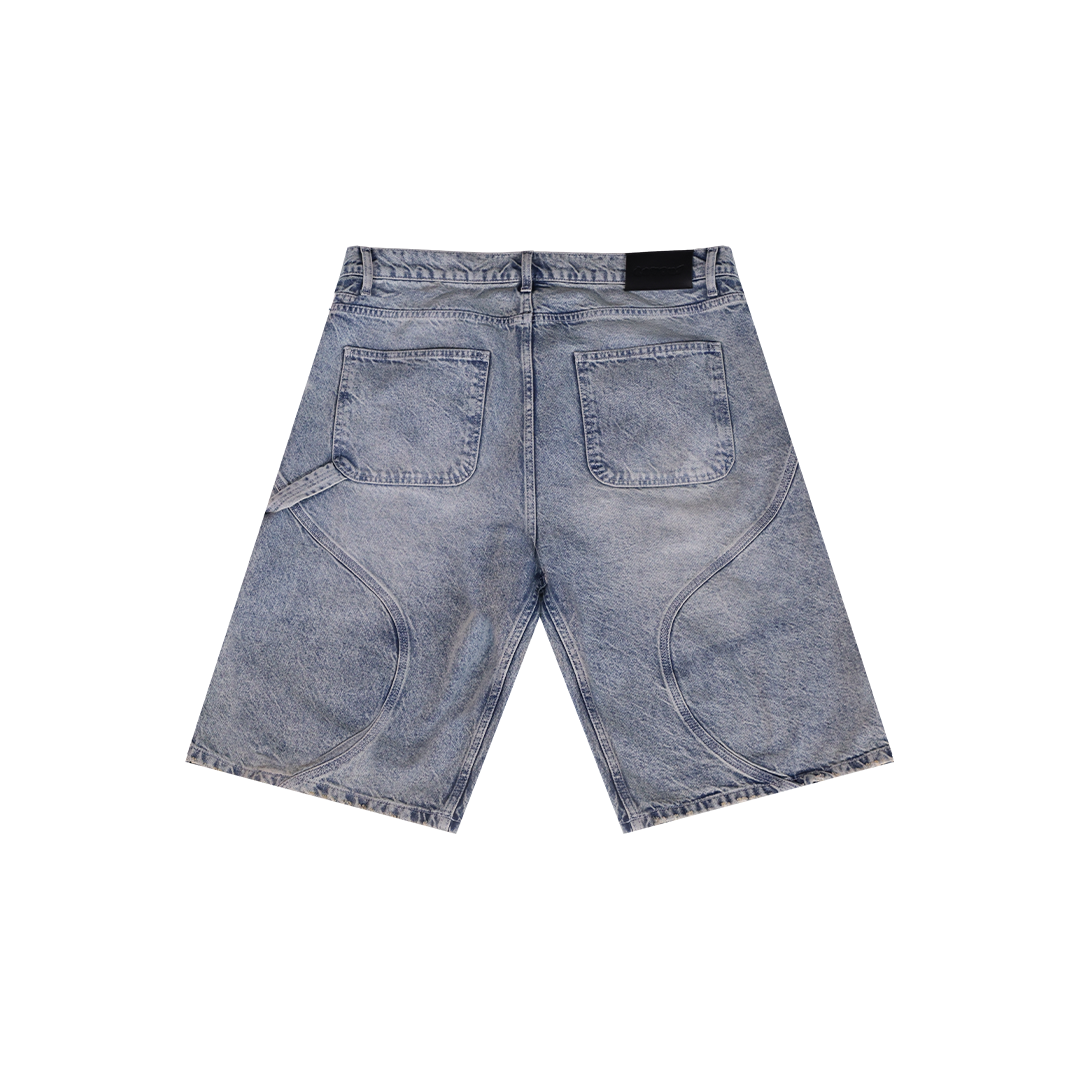 PATTERN JORTS LIGHT WASHED