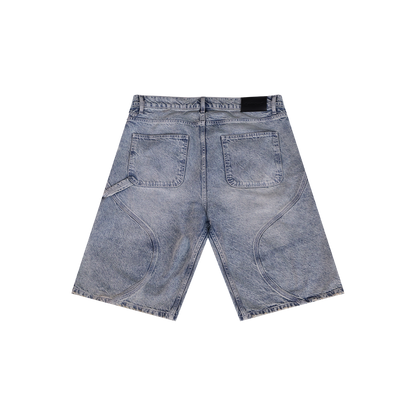 PATTERN JORTS LIGHT WASHED