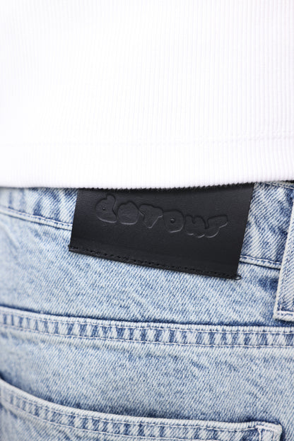 PATTERN JORTS LIGHT WASHED
