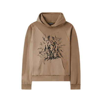 SPLIT DISTRESSED HOODIE
